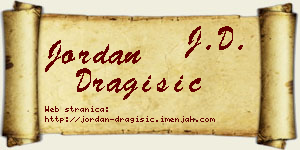 Jordan Dragišić vizit kartica